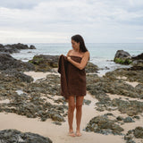 RENJI BATH TOWEL SET - COCOA