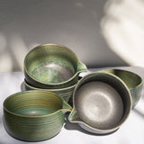 HANDMADE MATCHA SET - GREEN SWIRL