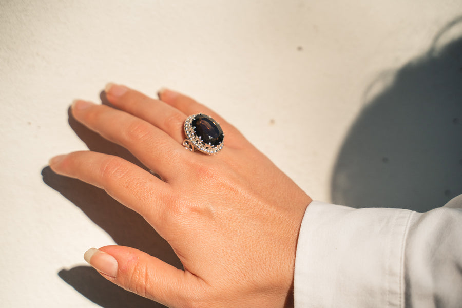 ROYAL SMOKEY QUARTZ RING