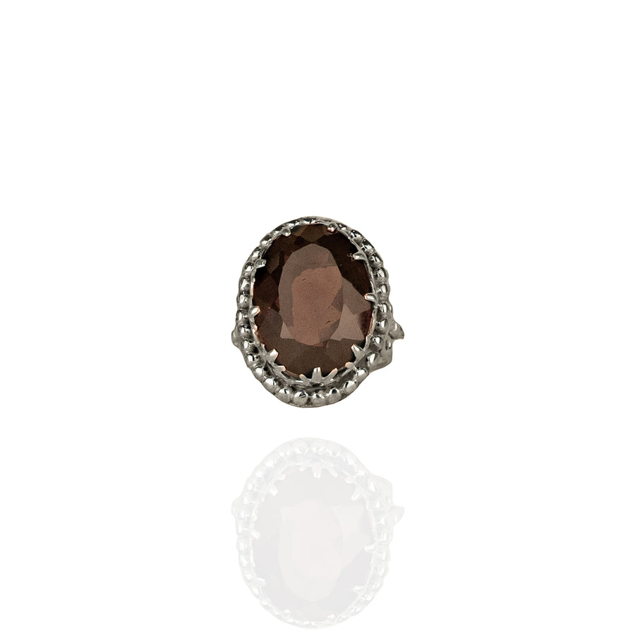 ROYAL SMOKEY QUARTZ RING