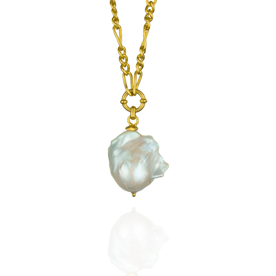 LUXE BAROQUE PEARL GOLD NECKLACE