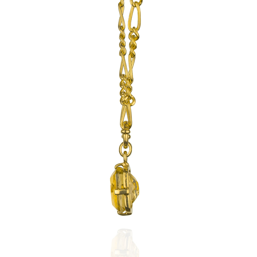 LUXE CITRINE GOLD NECKLACE