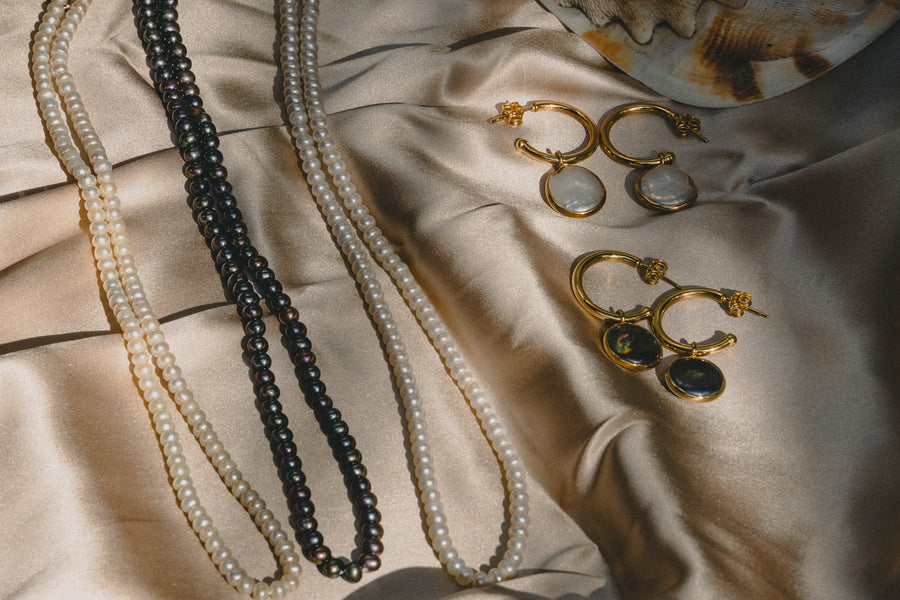 SERENA BLACK PEARL NECKLACE