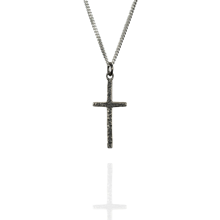 Silver cross necklace