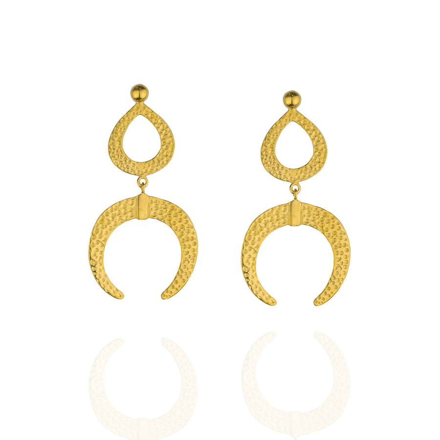 LUNA GOLD EARRINGS