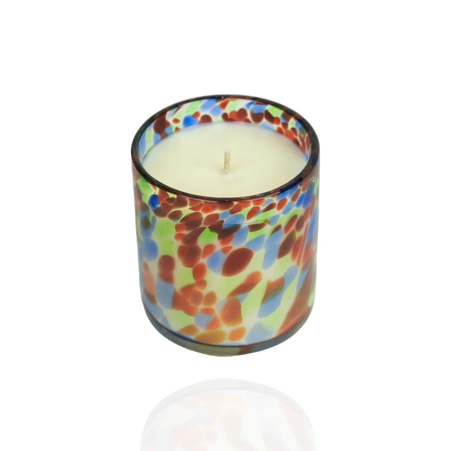 GLASS ART CANDLE - RETRO