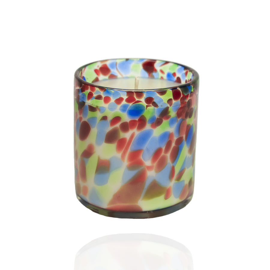 GLASS ART CANDLE - RETRO