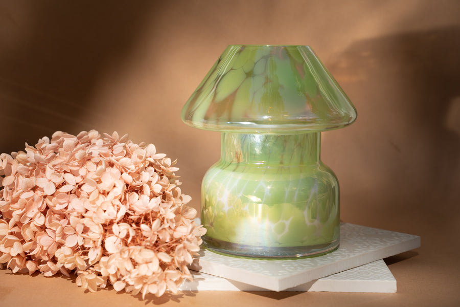 SUSTAINABLE CANDLE LAMP - FAIRY GREEN