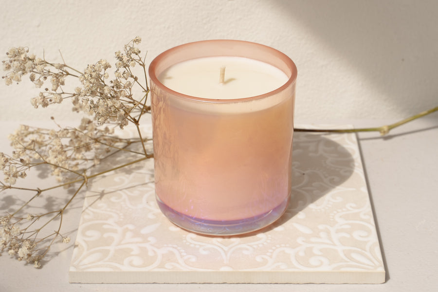 GLASS ART CANDLE - LAVA